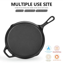 Load image into Gallery viewer, Stove &amp; Dove Cast Iron Skillet with Silicone Handle 12.5 Inch
