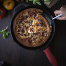 Load image into Gallery viewer, Stove &amp; Dove Cast Iron Skillet with Silicone Handle 12.5 Inch
